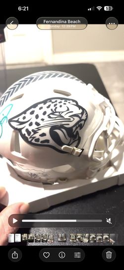 Jacksonville Jaguars Signed Mini Helmet