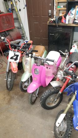 pink razor mini motorcycle