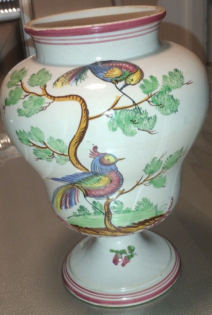 Hand Painted Italian Pottery Italian Vase '49