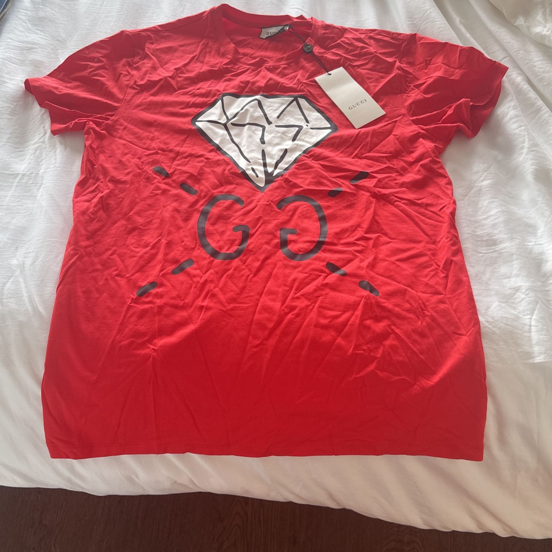 Gucci Diamonds GG Red Shirt NWT