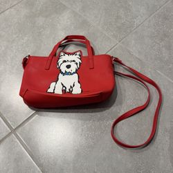 Marc Tetro Westie Dog Red Crossbody / Handbag