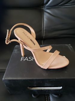 Nude strappy heel size 5.5