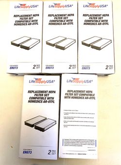 New 5 cases of 2 filters for total of 10 HEPA filters