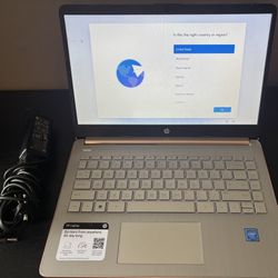 HP Laptop 14 (Rose Pink) w/ Charger