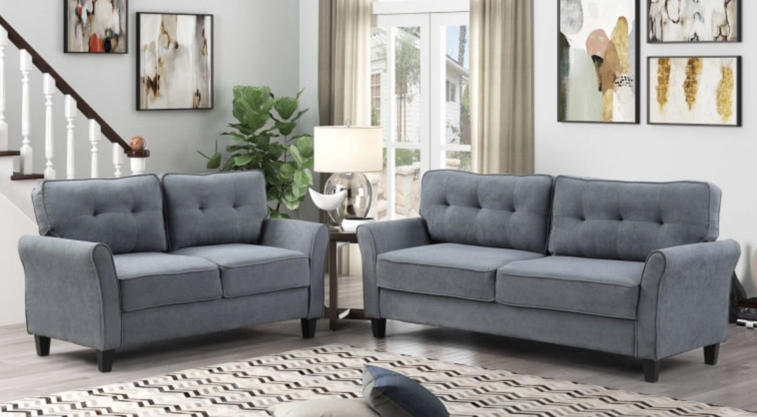 2 Pc Sofa And Loveseat $550๐