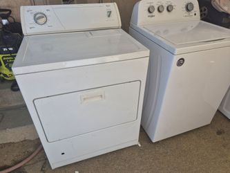 Washer and dryer.
