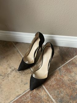 Raye Black Suede High Heels, Size 38