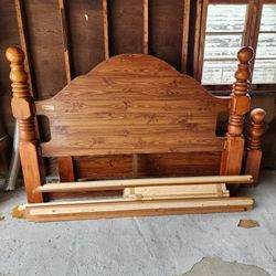 King Size Wood Bed