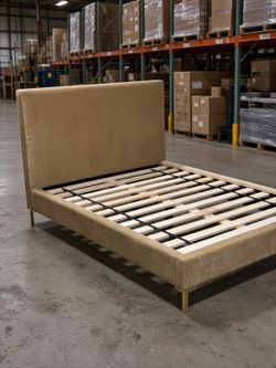  Saatva Rhodes Full Platform Bed — Terra Vintage Velvet — Never Used, Open Box — $895