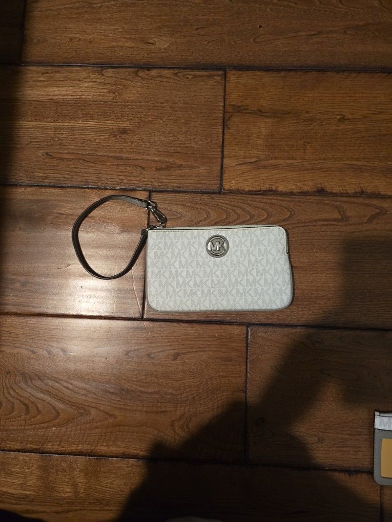 Michael Kors large white wallet