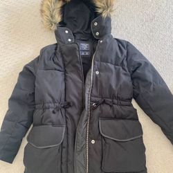 Abercrombie And Fitch Women Black Puffer Jacket 