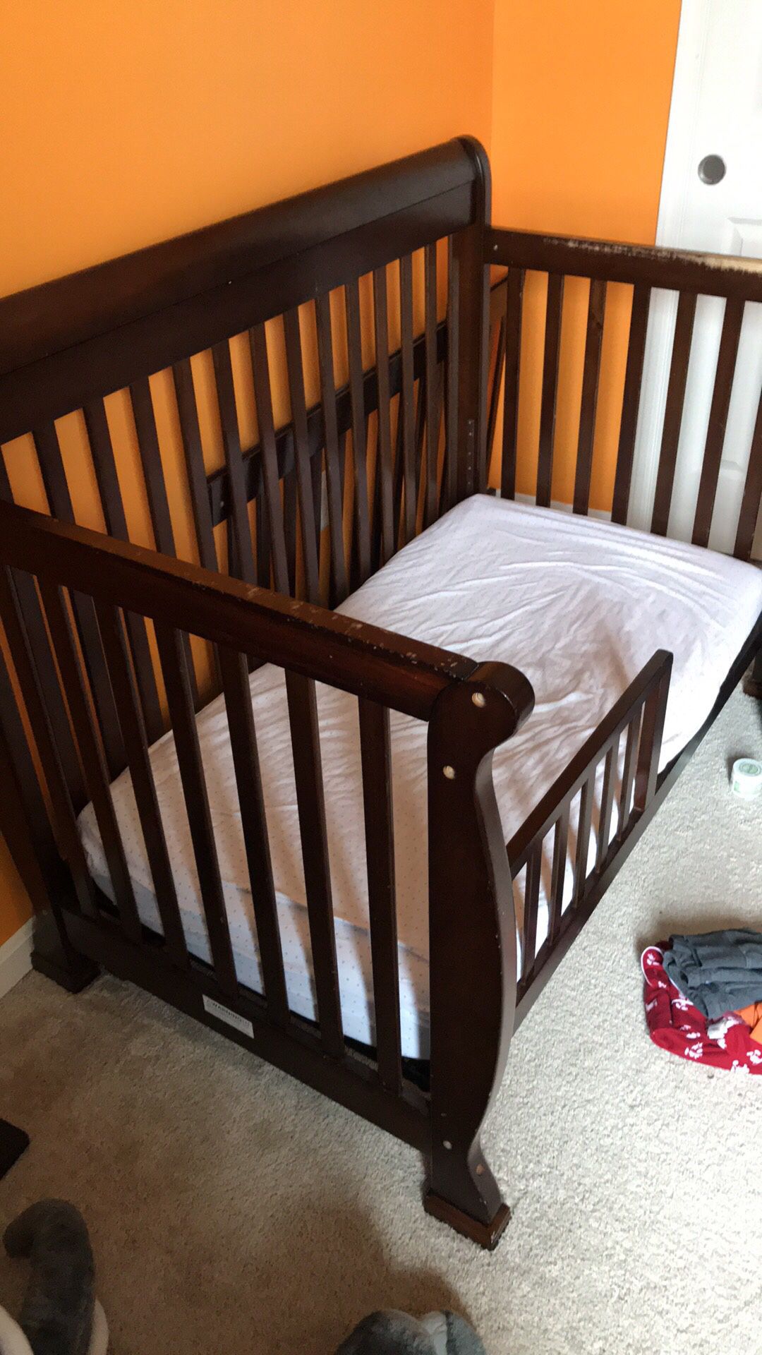 Crib or toddler bed or both!