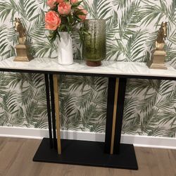 Modern Narrow Luxury Sintered Stone Console Table