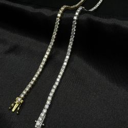 Moissanite Tennis Bracelet & Chain