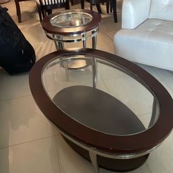 Glass Table Set