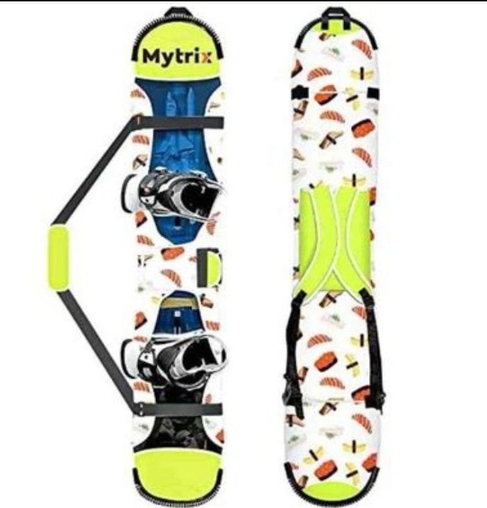 Snowboard Sleeve Cover Case with Shoulder Straps Waterproof Rubber Protection