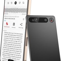 AI Voice Recorder, Voice Recorder AI Technology for Transcription & Summarization with Magnetic Housing, App Control,112 Languages, 64GB Memory, Audio