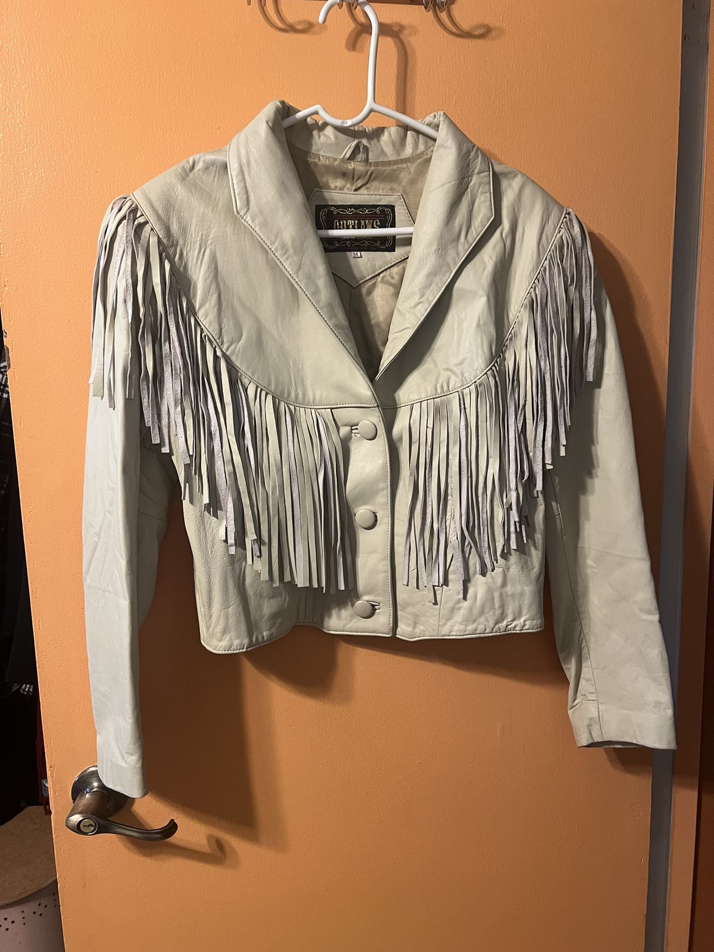 Leather Fringe Jacket