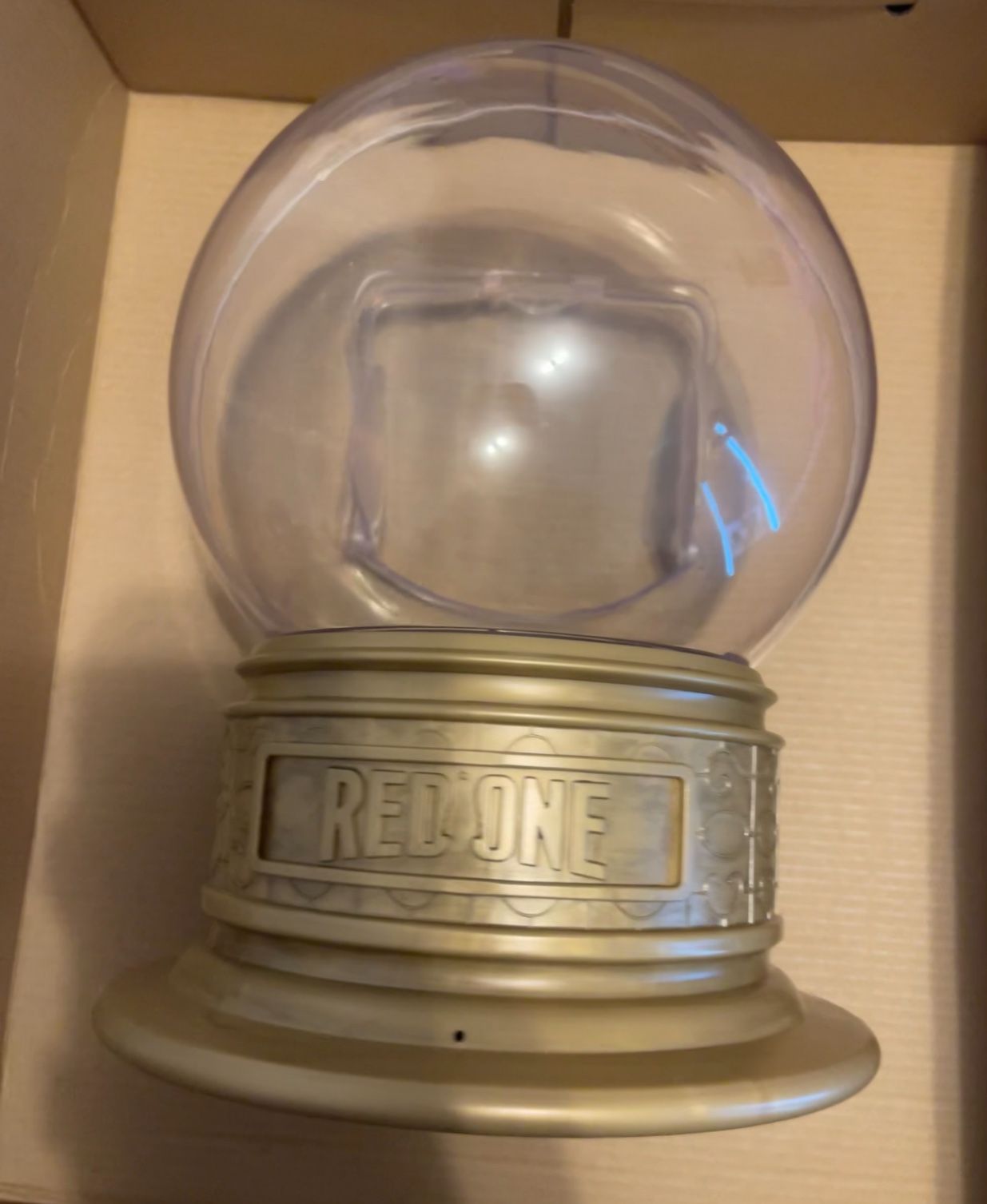 Red One Snow Globe Popcorn Bucket – Lights Up! Limited Edition!