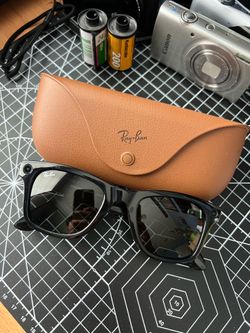 Ray-Ban Meta Wayfarer Sunglasses Gen 1 Shiny Black Large