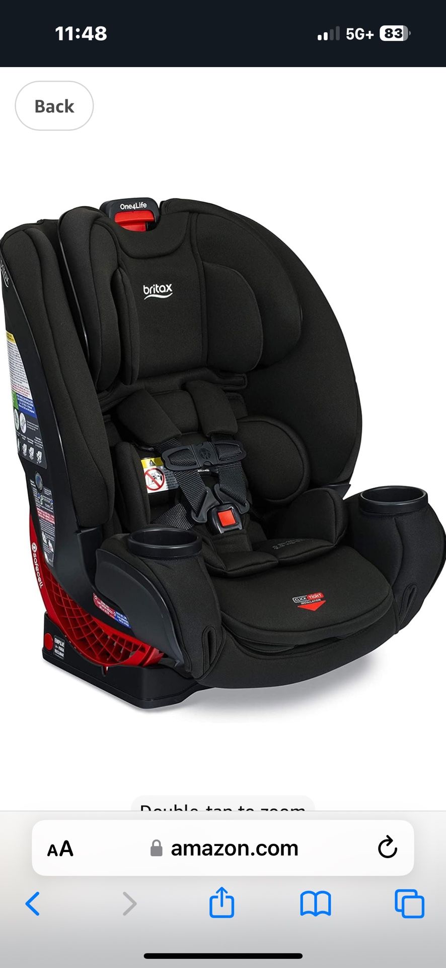 britax b safe Britax B-Lively & B-Safe Gen2 FlexFit Travel System, Twilight SafeWash