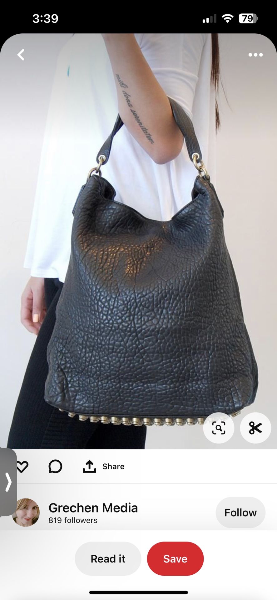 Alexander Wang Darcy Lambskin Handbag