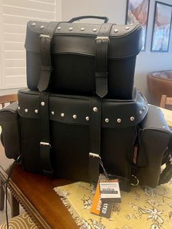 Motorcycle Travel Bag -Never Used-Leather