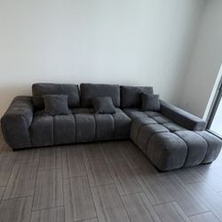 Grey Sectional Sofa New 🛋 ✨️ Modern Couch