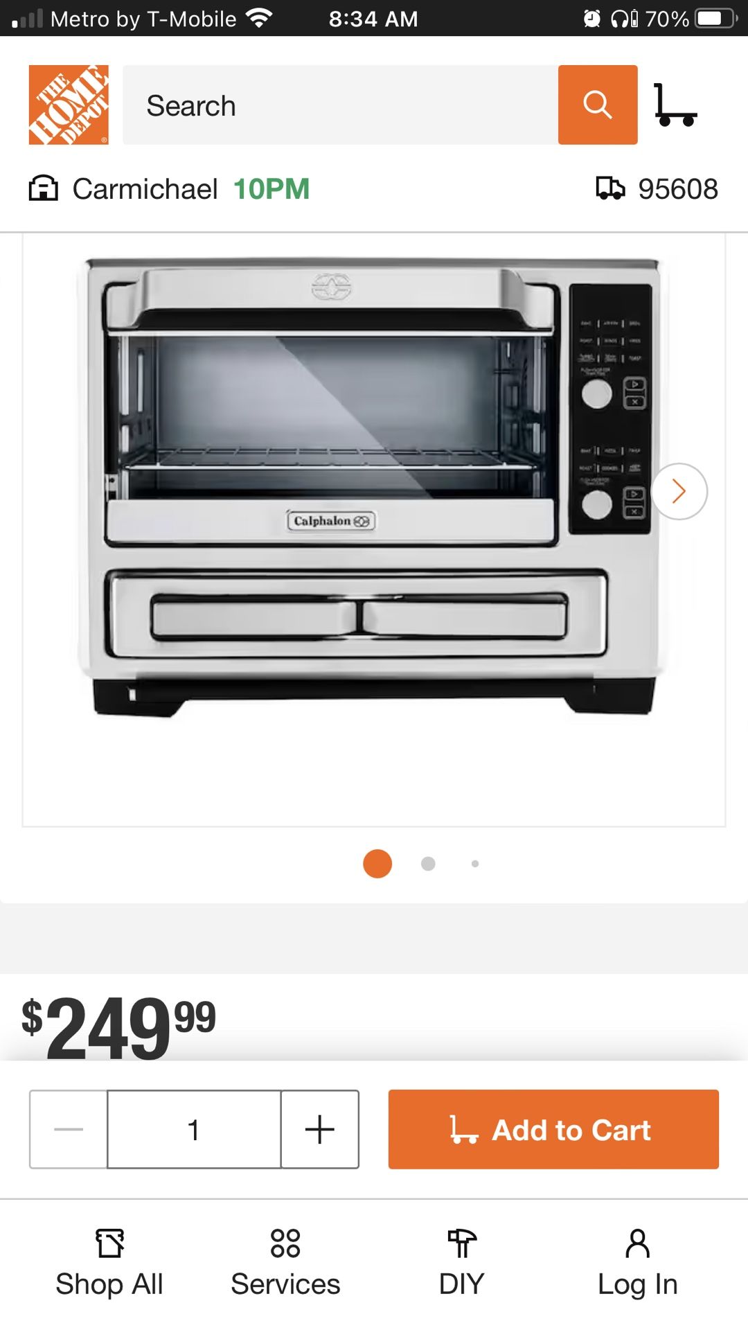 Performance Stainless Steel Dual Toaster oven