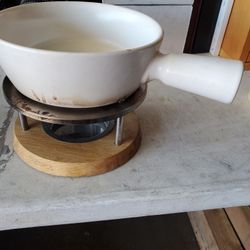 ceramic fondue pot 1qt