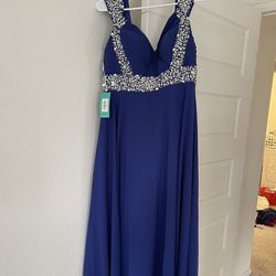 Blue  Long Dress