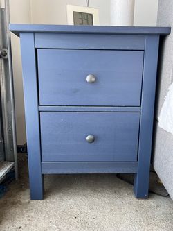 2 Matching Blue Side Tables