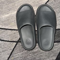 Dark Onyx Yeezy Slides