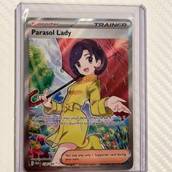 Parasol Lady Full Art Pokemon Card