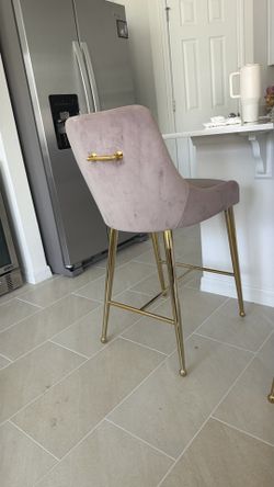 Modern Velvet Counter Height Chairs $70 each