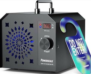 PowerScale Ozone Generator 90,000mg/h O3 Intelligent Control Ozone Odor Eliminator Commercial Ozone Machine Odor Removal, For Home, Car, Pet Room - Hi