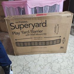 Toddleroo by North States Superyard Play Yard/Barrier new open Box only missing carrying strap