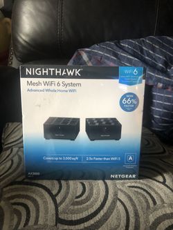 Netgear nighthawk mesh wifi 6 system