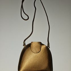 Vintage 1980s MAGID Tiny Bronze Evening Bag Clutch Purse