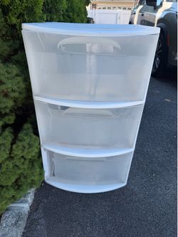 Free 3 tier sterilite bins