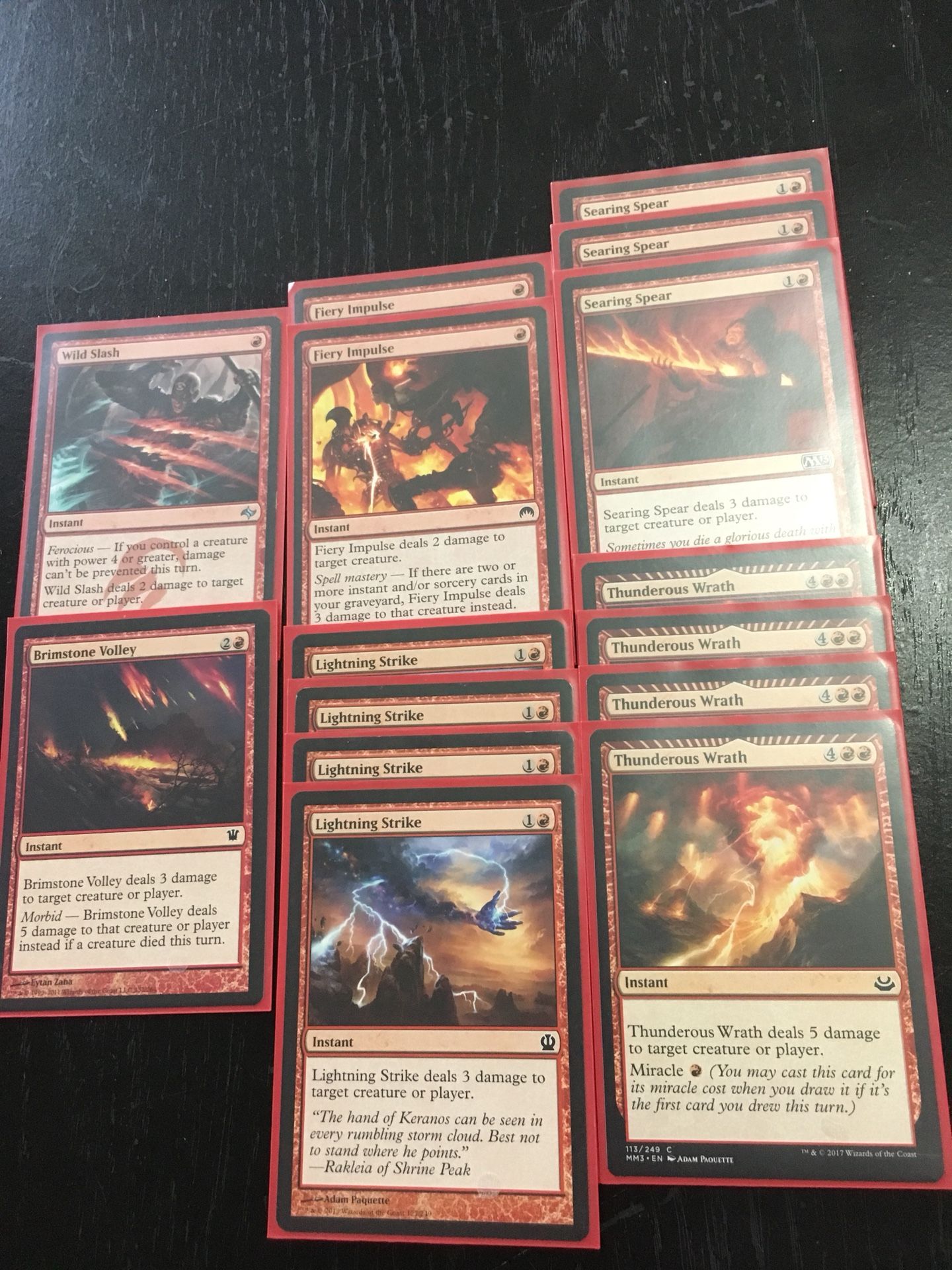 Modern Burn deck mtg Magic the Gathering