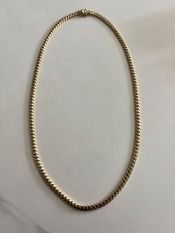 Solid 10kt Gold Miami Cuban Chain Cadena de oro 10kt Cubana