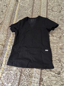 FIGS Women's Scrub Top Black XS