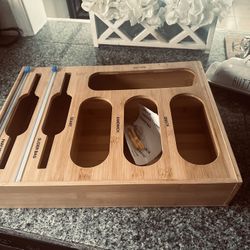 Kitchen foil and plastic bag Organizer/storage drawer