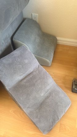 Gray Foam Pet Ramp Set of 2