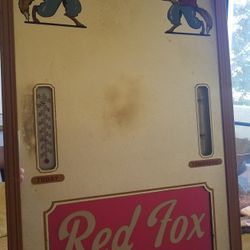 Vintage Very Rare Red Fox Beer Mirror. 1940