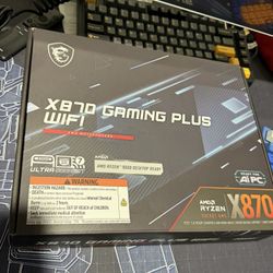 MSI X870 Gaming Plus WiFi Motherboard, ATX - Supports AMD Ryzen AM5