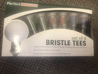 Bristle golf tee set six new in box