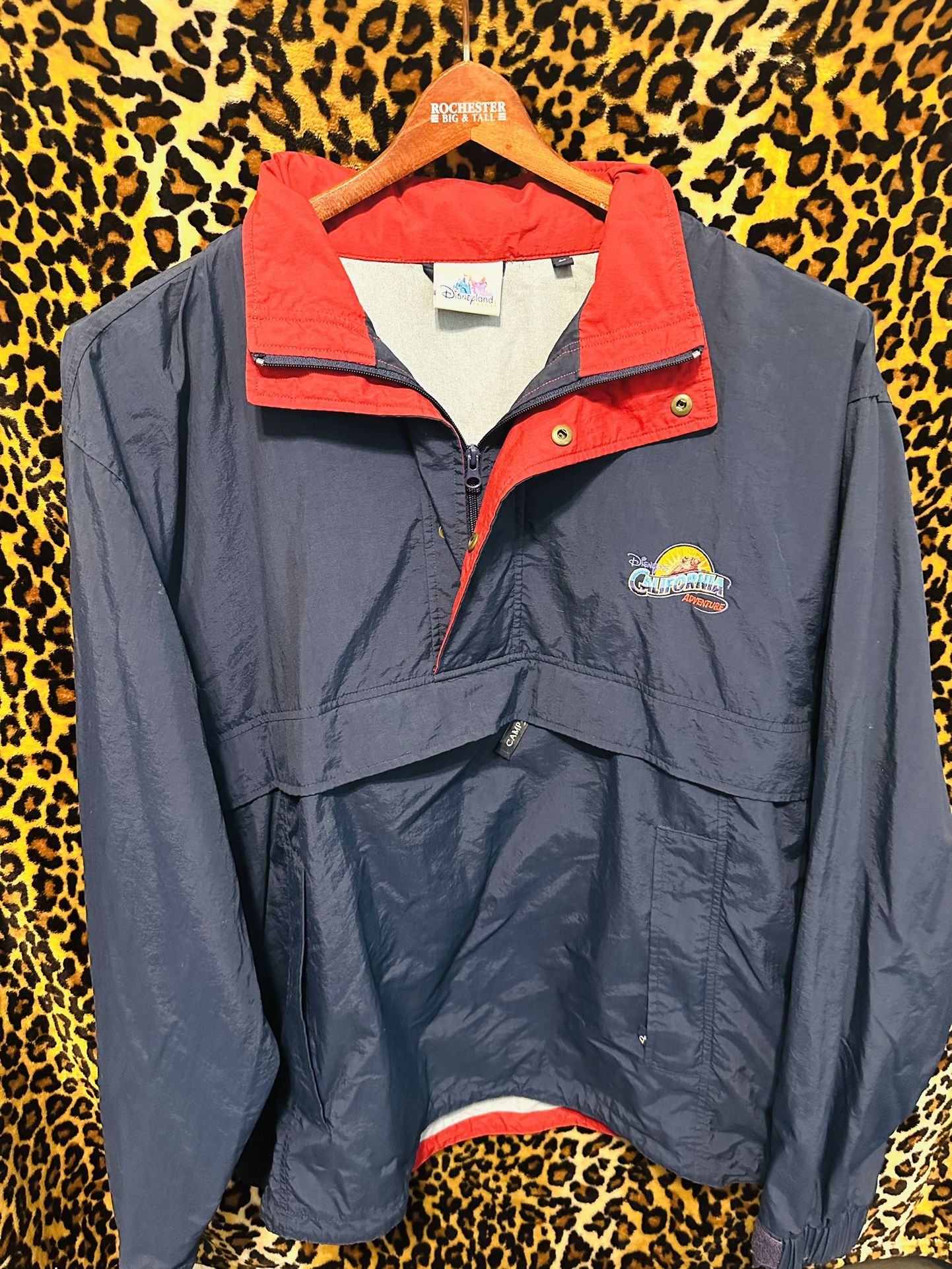 Disney Land Vintage California Adventure Jacket Blue Men's Large
