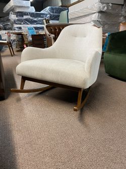 Article EMBRACE Coconut White Rocking Chair for Sale in